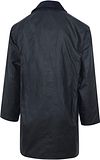 Barbour Border Wax Jas Blauw Product / Achterkant