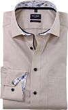 Olymp Luxor Shirt Structure Beige  120674-22 order online | Suitable