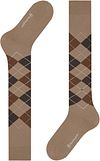 Burlington Chaussettes Hautes Edinburgh Laine Beige