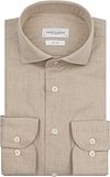 Profuomo Skjorte Flannel Peached Twill Beige PPWH30005D-F
