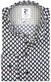R2 Overhemd Lyocell Print Navy 126.WSP.062-010 kopen | Suitable