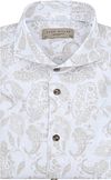 Køb John Miller Skjorte i Hørblanding med Paisley Print Beige 5142116-630000 | Suitable