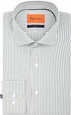 Suitable Twill Hemd Extra Lange Mouw Streep Groen  SL7-26-01 kopen | Suitable