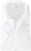 OLYMP Luxor Skjorte Comfort Fit Hvit Kort Erme 025412-00