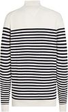 Tommy Hilfiger Racking Half-Zip Structure Streifen Weiß Navy Product / Achterkant
