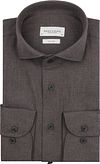 Profuomo Hemd Peached Twill Flanel Bruin PPWH30005E-H kopen | Suitable