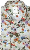 R2 Japanese Knitted Overhemd Extra Lange Mouw Print Groen 128.WSP.XLS.004-073 kopen | Suitable