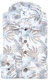 R2 Overhemd Leaves Print Beige 132.WSP.059-045 kopen | Suitable