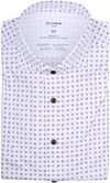 Olymp Luxor Skjorta Tryck Vit 126344-22