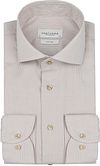 Profuomo Dobby Skjorta Tryck Beige PPWH10017C-G