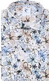 R2 Overhemd Linen Blend Flowers Blue Beige order online | 132.WSP.011-045 | Suitable Lithuania