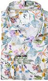 R2 Skjorte af linned/bomuld Blomsterprint Multifarvet 128.WSP.014-073