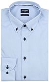 Olymp Luxor Shirt Contrast Buttons Light Blue 129414-10 order online | Suitable