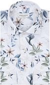 Profuomo Skjorta Blommönster Vit PPWH10016A-2