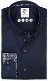 R2 Chemise Fine Twill Contrast Marine 126.HBD.030-010 commander en ligne | Suitable