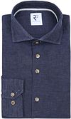R2 Overhemd Linnen Blend Navy R2.SHIRT.001-010 kopen | Suitable
