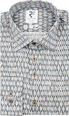 R2 Poplin Chemise Poplin Retro Imprimé bleu 134.HBD.071-019 commander en ligne | Suitable