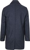 Suitable K150 Coat Wol Blend Ruit Donkerblauw Product / Achterkant
