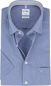 OLYMP Hemd Luxor Korte Mouw Ruit Royal Blauw 319012-19 kopen | Suitable