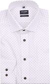 Olymp Luxor Overhemd Print Wit 122864-00 kopen | Suitable