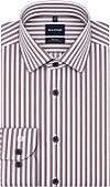 OLYMP Shirt Level 5 Luxury Stripe Bordeaux 202824-37 order online | Suitable