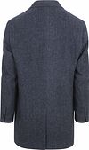 Suitable Cappotto in twill di lana blu scuro Product / Achterkant