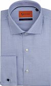 Suitable Overhemd Dubbel Manchet Print Blauw DM24-05 kopen | Suitable