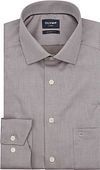 Olymp Luxor Shirt Diamond Structure Brown order online | 135674-27 | Suitable Liechtenstein