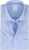 OLYMP Overhemd Luxor Korte Mouw Ruit Blauw 319012-11 kopen | Suitable