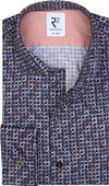 R2 Overhemd Print Donkerblauw 118.WSP.189/014-000014 kopen | Suitable