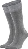 Falke Happy Socken 2er-Pack Grau Melange 14610-3390