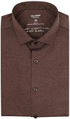 OLYMP Skjorta Level 5 24/Seven Melange Brun 206044-28