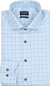 Olymp Luxor Shirt Print Multicheck Blue order online | 131884-11 | Suitable Liechtenstein