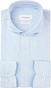 Profuomo Overhemd Japanese Knitted Blauw Strepen PP2HC10008 kopen | Suitable