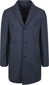Suitable K150 Coat Wol Blend Ruit Donkerblauw Product