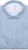 OLYMP Skjorta Level 5 24/Seven Herringbone Blå 201284-13