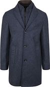 Suitable K150 Coat Wol Blend Ruit Donkerblauw 1-46-065 kl 601 kopen | Suitable