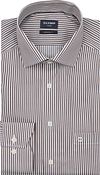 Olymp Luxor Skjorte Striber Brun 135874-28