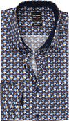 OLYMP Lvl 5 Overhemd Dessin Blauw 206464-53 kopen | Suitable