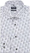 Olymp Luxor Overhemd Print Wit Beige 121264-22 kopen | Suitable