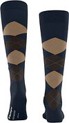 Burlington Edinburgh Knee Socks Wool Navy Product / Achterkant