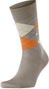 Burlington Manchester Socke Kariert Grau 4180 21088-4180