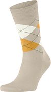 Burlington Manchester Sokker Rutete Ecru 21088-4850