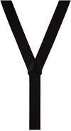 Profuomo Suspenders Solid Black Product / Achterkant