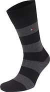 Tommy Hilfiger 2-Pack Calzini a righe tinta unita neri Product