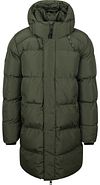 Superdry Lange Pufferjacke Hooded Moosgrün kaufen | Suitable
