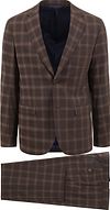 Passer Strato Toulon William Checkered Suit Brun SPE231028TO09ST-840 brown