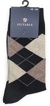 Suitable Argyle Calcetines Navy Verpakking