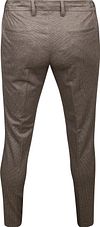 Suitable Das Pantalon Pied de Poule Marron Product / Achterkant