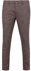 Suitable Pantalone Marrone 1-39-022 kl 530 brown check